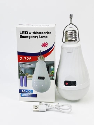 AC/DC 15W USB 室内 E27/B22 再充電可能 LED 非常用電球 室内用に最適