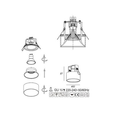 高CRI Ra 80 LED ストライプ 24 DC電源アプリケーション