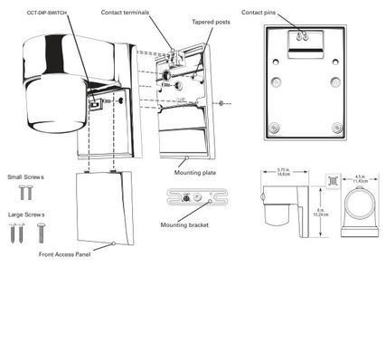 モダンスタイルの壁掛けセキュリティライト 9W LED 壁カバー 800lm 光流量