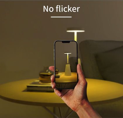 メタルABSシェードタッチ充電 スマートテーブルランプ 暗化と大気照明