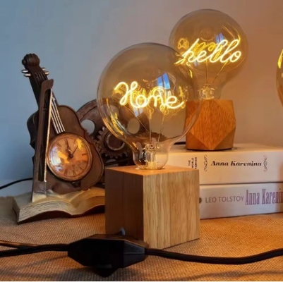 LED フィラメント 電球 ハッピー ファミリー レター 電球 0.2kg ユニークな螺旋型 LED 装飾灯