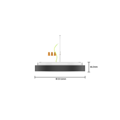 5万時間 作業時間 13インチ プラスチックカバー LED シングルリング 天井照明 21W C1321