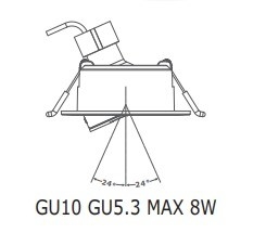 5W/7W/10W ホテルの天井 モダンな表面 調整可能な反照明 挿入式LEDダウンライト