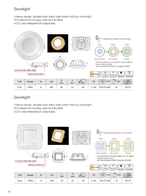 100lm/w 3-Step 2700K-6500K インテリア照明 Muare Recesseini トラック 壁洗浄機 スポットライト LEDダウンライト 天井 コーブダウンライト