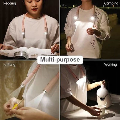 LED ポータブル 柔軟な ネック ハンジング 充電本 ライト 目保護 ネック 読書光