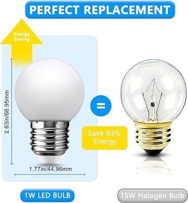 LED バスルーム バニティ ライト 球球 15W 相当 E26 中程度のスクリューベース 冷たい白