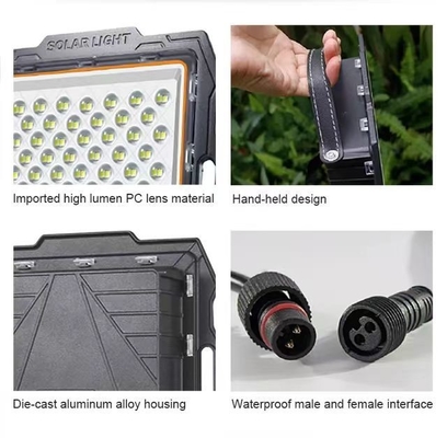 IP65 タイムスイッチと太陽光充電付きの防水屋外壁ランプ 長寿命