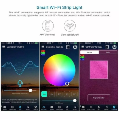 5m 10m 15m 室内・室外 ブルーツ/WiFi リモコン スマートストライプライト