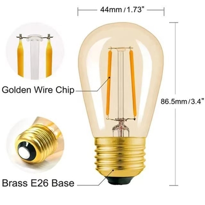G45 T45 ST45 E27 ベース アンバーライト ストリング 50M 長さでロマンチックな雰囲気を創る