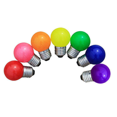 色彩のあるLED電球 1W 2W G45 ゴルフ E14 B22 E27 照明とガラス素材設計