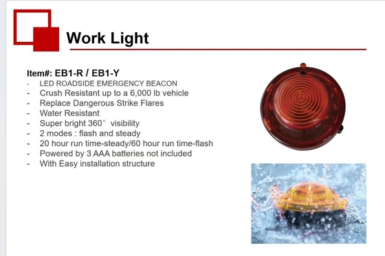 360 視力 マグネティック LED 道路端 緊急信号灯 照明ソリューション サービス