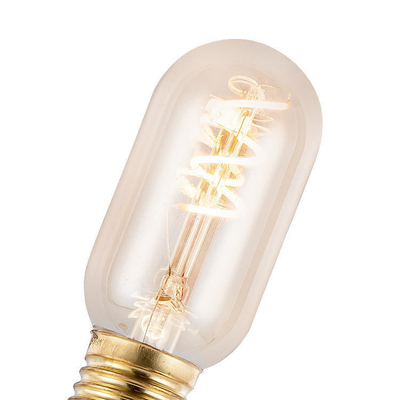 T45 3w シングルカーブガラスフィラメント電球 ヴィンテージ 柔らかい柔軟なLED電球 照明用