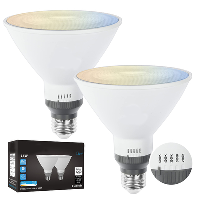 パワー6 カウント 冷白 E26 5000K LED投光灯 屋外照明用のスポットライト電球