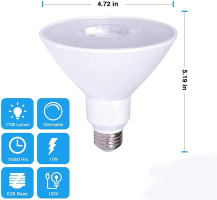 パワー6 カウント 冷白 E26 5000K LED投光灯 屋外照明用のスポットライト電球