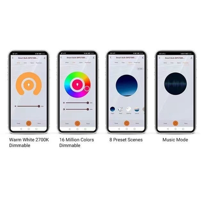 2200K-6500K ワイヤレスBluetoothとTUYA APP制御の色を変える電線電球