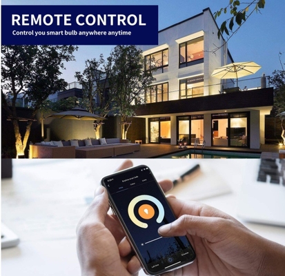 9W E27/B22 多色調節可能なWiFi LED電球 グーグルアレクサ対応 住宅用