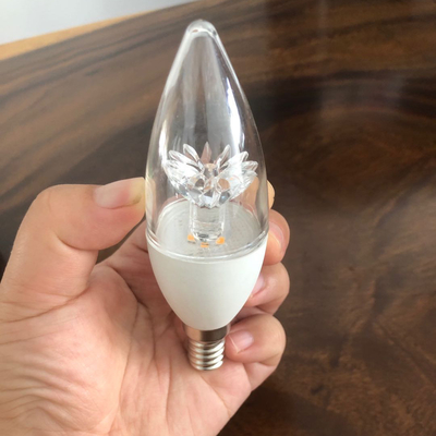 照明ソリューション サービス E14 ベース 3000K 暖かい光 透明カバー c37 LED ろうそくの電球