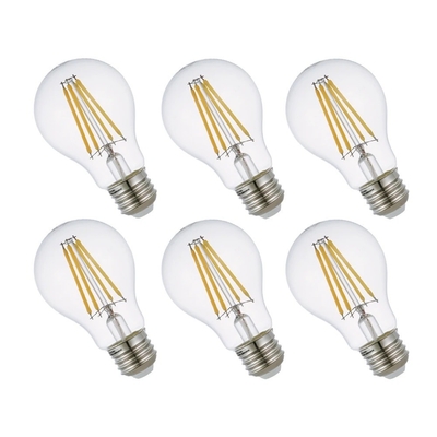 ETL リスト A19/A60 3000K 7W AC110V E26 15000 時間寿命のディム可能な電球