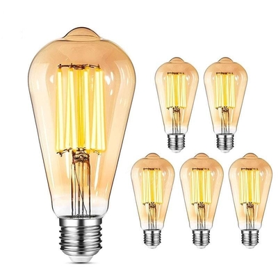 3000K 7W 800LM ダム LED フィラメント 電球 E27 ベースタイプ 30000 時間稼働寿命