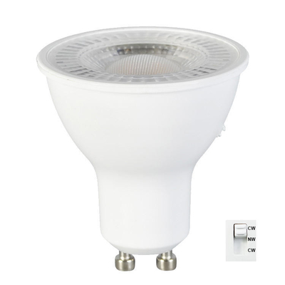 家庭用家具 LED電球 3段階 CCT 交換可能 5W 7W GU10/MR16 スイッチ付きスポットライト