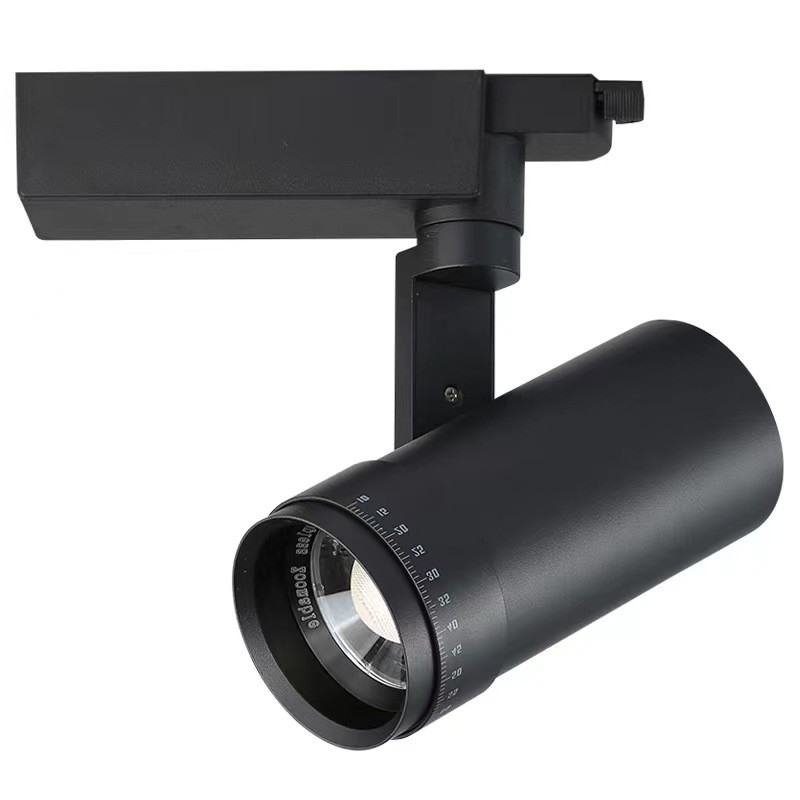 90 Ra 1CCT 内蔵ドライバー アンチブレア10-60度 ズーム可能なレンズ LED焦点ライト トラックライト 0.8kg