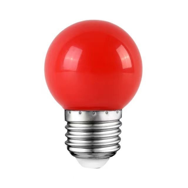 LED G45 グローブ クリスマスライト 1W カラーナイト ミニエディソン E26 15W 相当赤電球