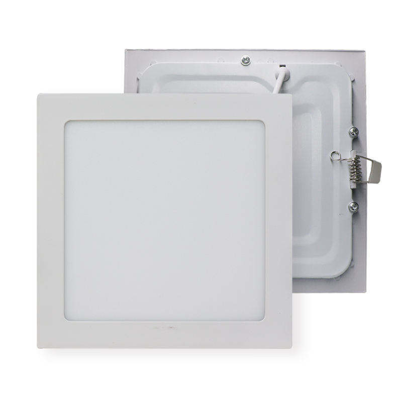 IP20 評価 アルミニウム スクエア 12 ワット 収納式 LED パネル ライト ハウシング 性能