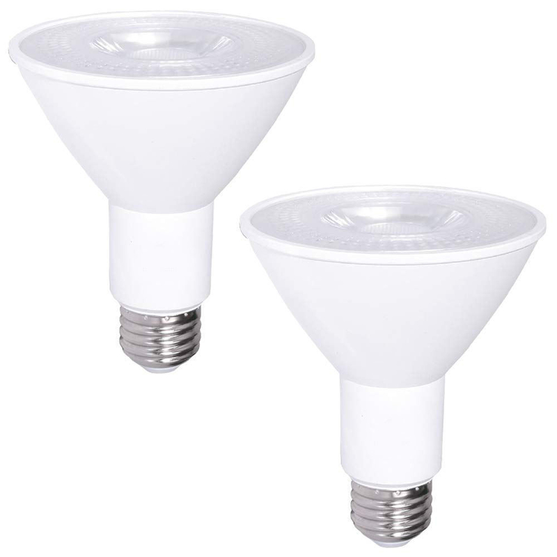 12W 100W 調節可能 防水 E26 3000K 暖かい白色 LED 洪水灯泡 PAR30 ボタンコントローラ