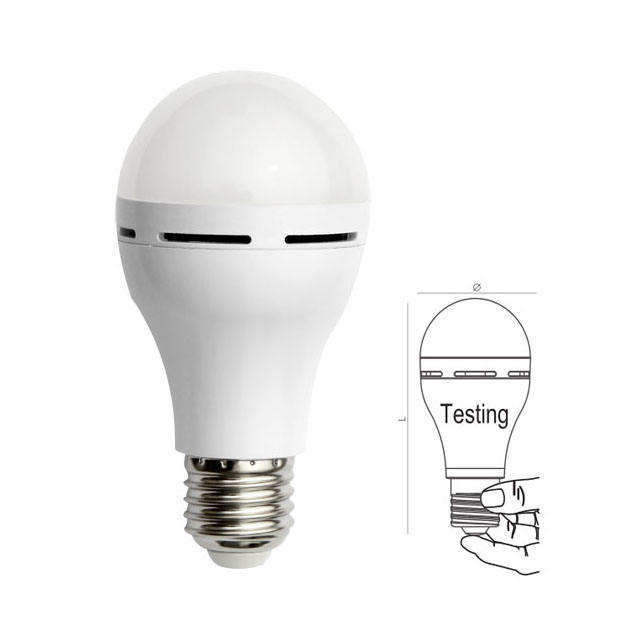 再充電可能な7wE27B22 LED電球灯 6000K日光警報で緊急照明のために