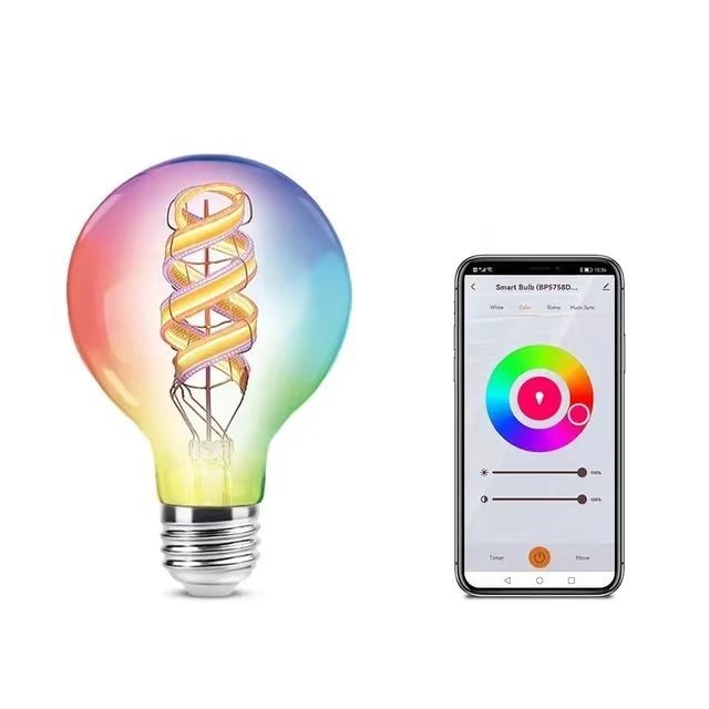RGBライトとワイヤレスBluetooth制御付きのディムブルインダーススマートLED電線ランプ