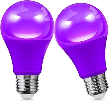 15000時間 ライフタイム パープル LED ランプ A19 9W 家やパーティーの装飾用