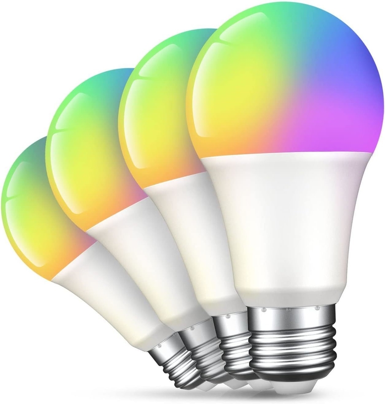 9W E27/B22 多色調節可能なWiFi LED電球 グーグルアレクサ対応 住宅用