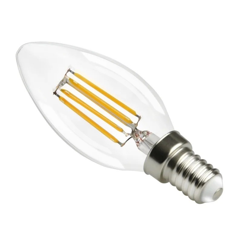 ETL リスト C35 E11 LED フィラメント 電球 4W 120C 調節可能 500lm 0.06kg エネルギー節約