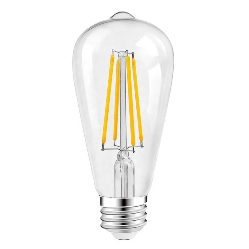 3000K 7W 800LM ダム LED フィラメント 電球 E27 ベースタイプ 30000 時間稼働寿命