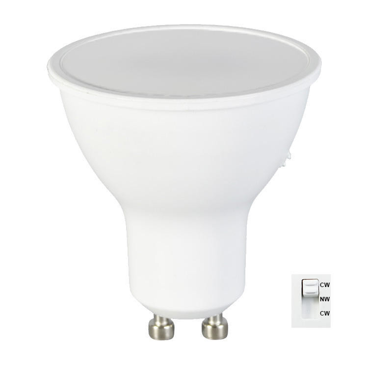 家庭用家具 LED電球 3段階 CCT 交換可能 5W 7W GU10/MR16 スイッチ付きスポットライト